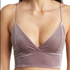 Velour bralette lilac